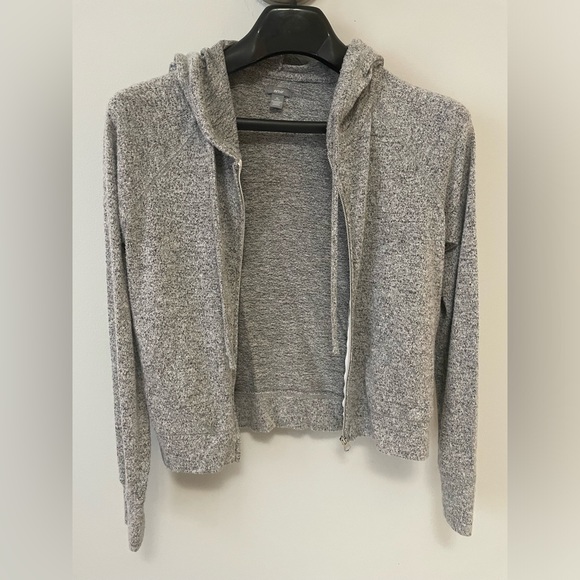 Aerie Zip Cropped Sweatshirt - Picture 3 of 4